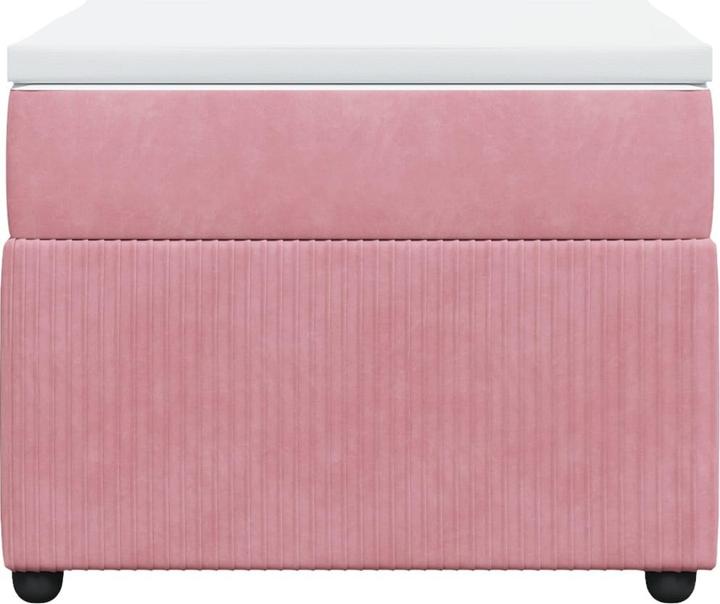 Produktbild vidaXL Bo x springbett mit Matratze 140 x 200 cm Samt (140 x 200 cm)