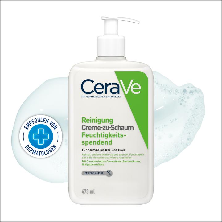 Actual product image CeraVe Cream-to-Foam Cleansing Disp 473 ml (Cleansing Foam, 473 ml)