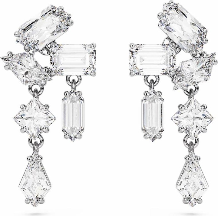 Produktbild Swarovski Mesmera Drop Ohrhänger Verschiedene Schliffe Weiss (Swarovski Metall)