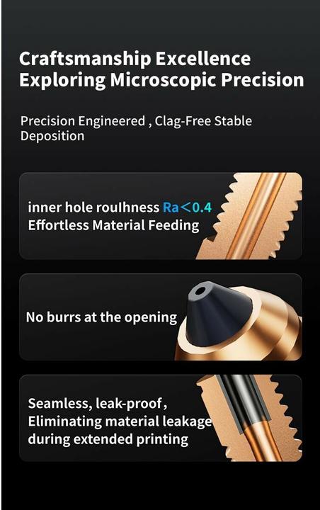 Image du produit Creality x Phaetus Silizium-Düse 0.4 mm (Tube de grenaillage)