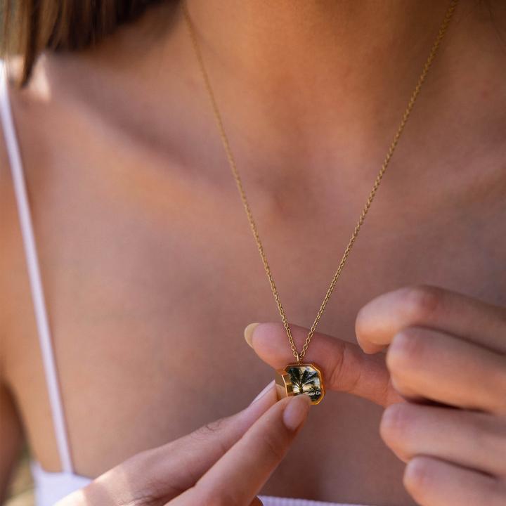 Image du produit Purelei Elegance Medaillon Kette (Acier inoxydable, Acier inoxydable 18K plaqué or rose, Acier inoxydable plaqué or 14 carats)