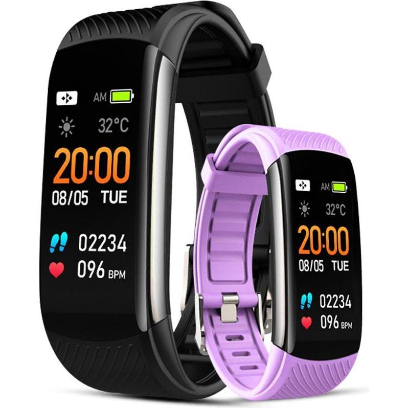 Giewont Nero/Viola Bracciale Intelligente Gw200-4, Colore Bracciale Aggiuntivo (39.90 Mm, 3G), Smartwatch