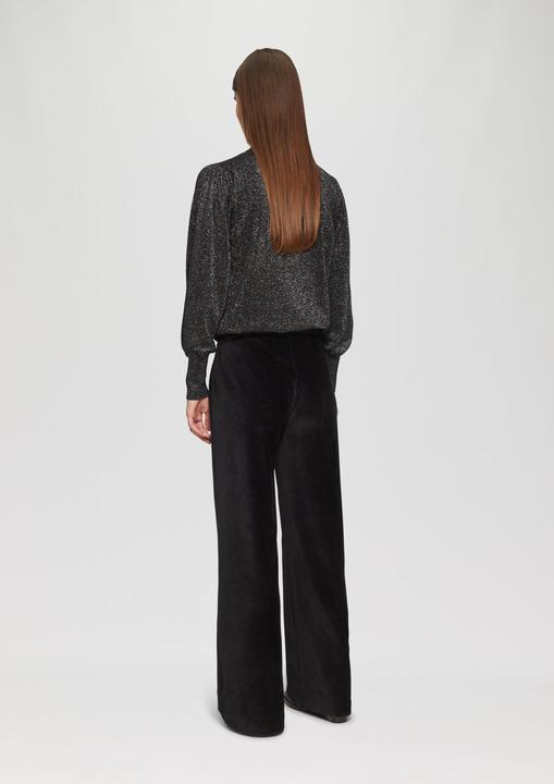 Produktbild S.Oliver Strickpullover Weicher Pullover mit Puffärmel und Glitzereffekt (XXL)