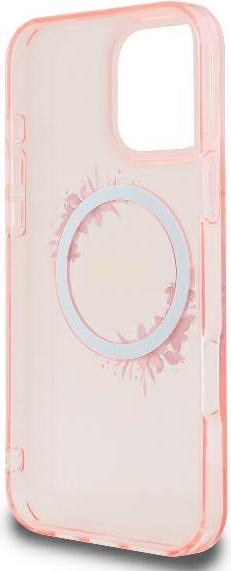 Immagine prodotto Guess GUHMP16LHFWFCP iPhone 16 Pro 6,3" różowy/rosa custodia rigida IML Flowers Wreath MagSafe (Apple iPhone 16 Pro)