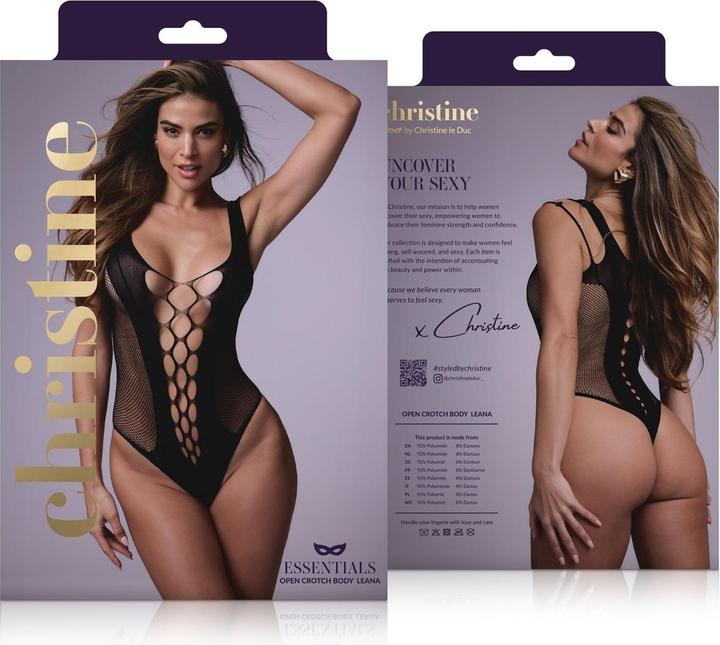 Produktbild Christine Le Duc Ouvert Body Leana Schwarz (One Size)