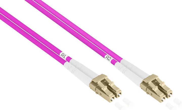 Produktbild Good Connections Patchkabel LWL Duplex OM4 PANZERKABEL (Multimode, 50/125) LC/LC, LSZH, Stahlarmierung und Nagetiersc (50 m)