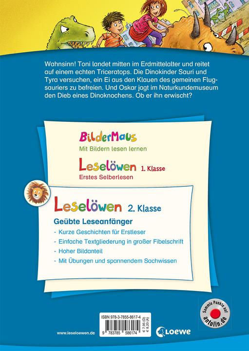Produktbild Leselöwen 2. Klasse - Dinosauriergeschichten (Deutsch, Alexander Bux, Henriette Wich, Loewe Erstlesebücher, 2018)