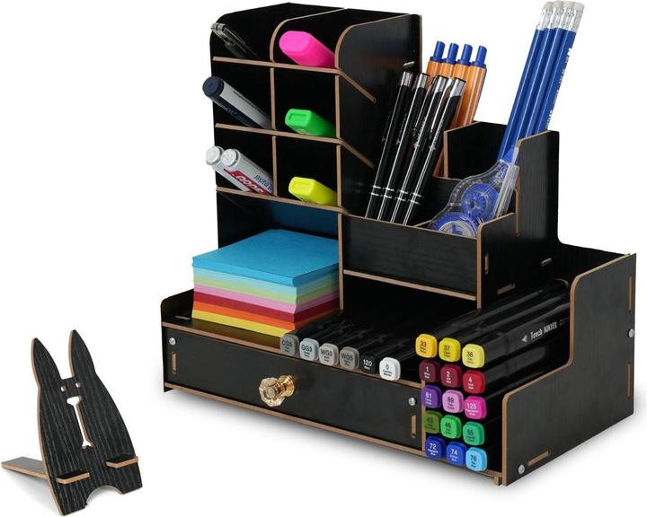 Produktbild Hermex Schreibtisch-Organizer Pen Desk-Organizer Stiftaufbewahrung Stiftebox Bürotisch-Stifthalter