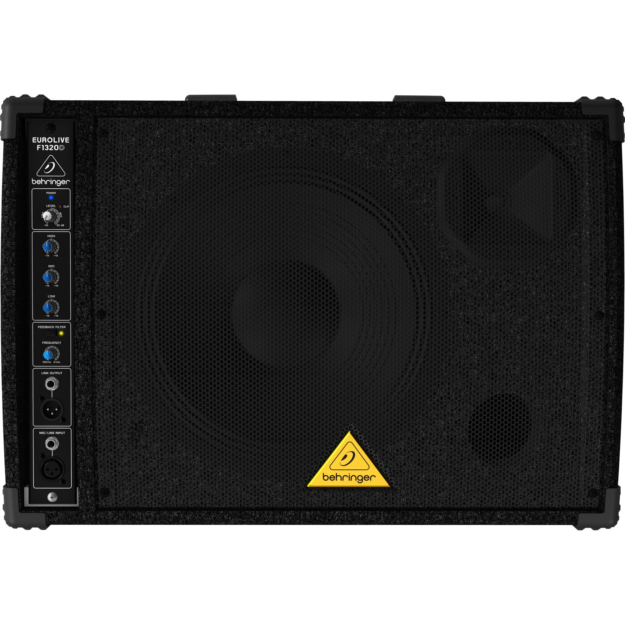 Behringer Eurolive F1320D PA Monitor (Passiv, 1 Stk., 1x 160 W), Monitor Lautsprecher, Schwarz