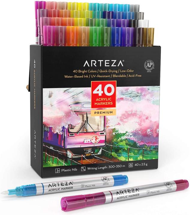 Produktbild Arteza Acrylmarker, 40er-Set