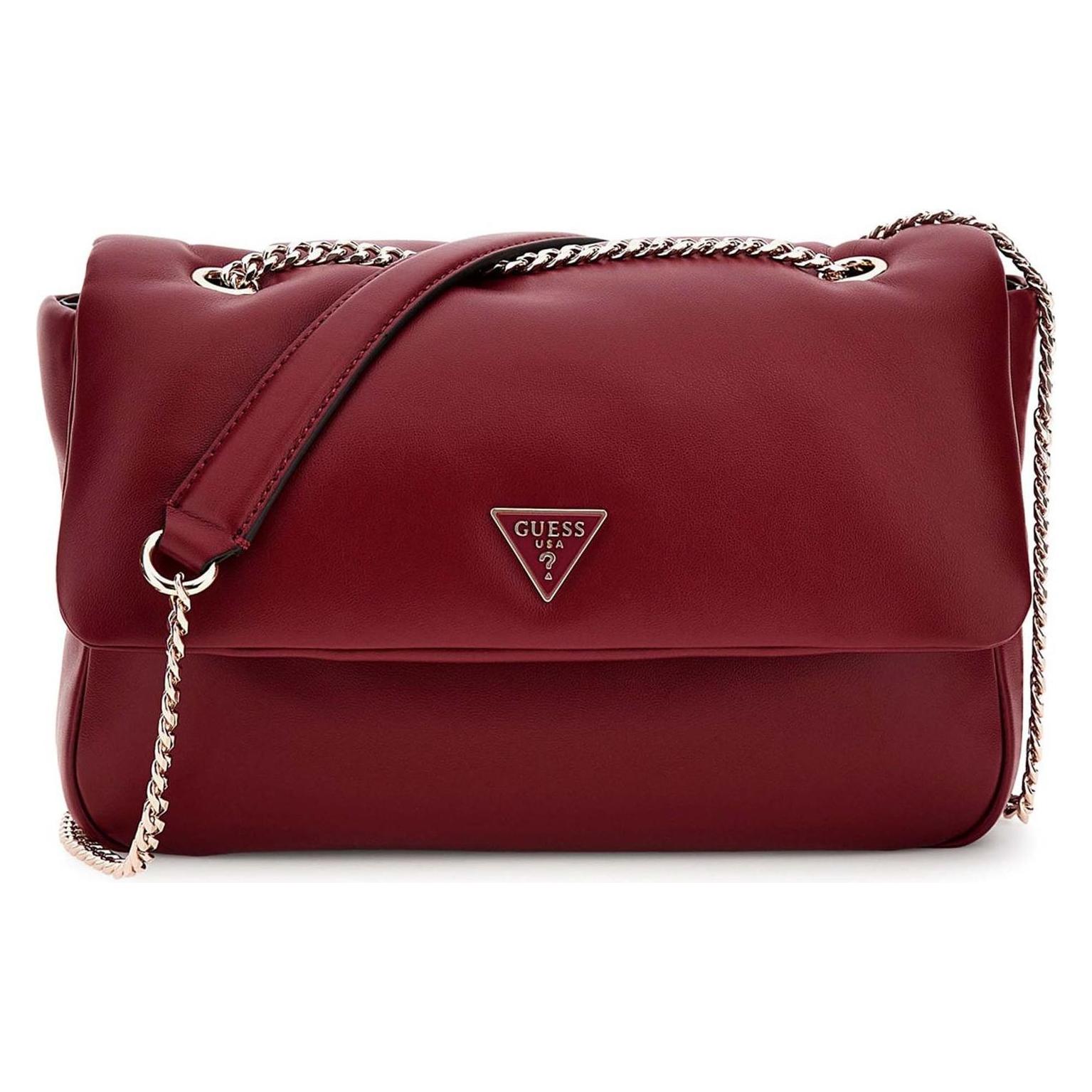 Guess, Damen, Handtasche, Sunetra Convertible Crossbody Flap, Rot