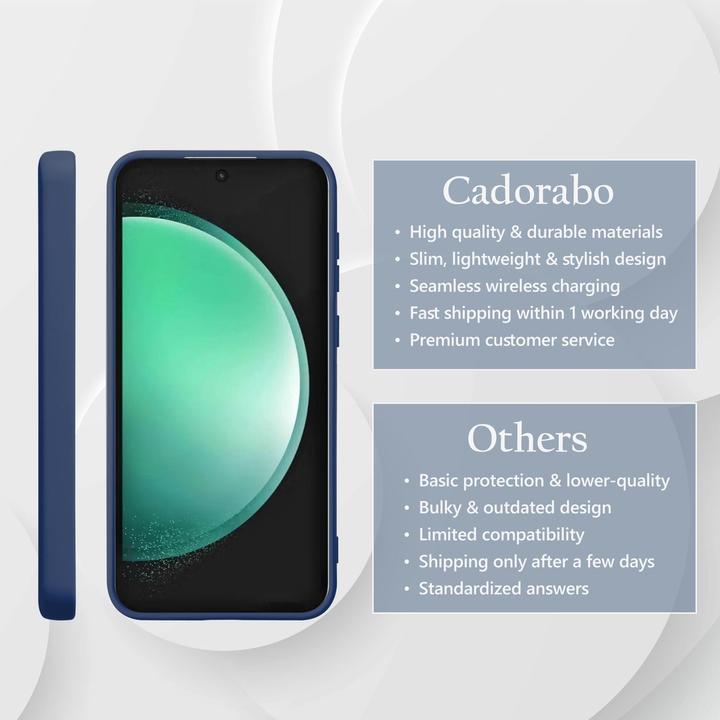 Actual product image Cadorabo Case for Samsung Galaxy S24 FE TPU Liquid Silicone Cover (Samsung Galaxy S24 FE)