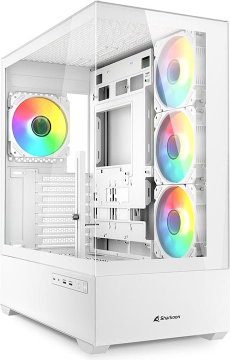 Produktbild Sharkoon AK6 RGB White ATX (weiss) (ATX, mATX, Mini-ATX)