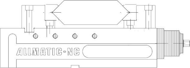 Actual product image Allmatic Fixed adapter jaw