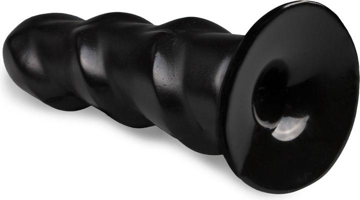Produktbild All Black Analdildo mit Riffeln