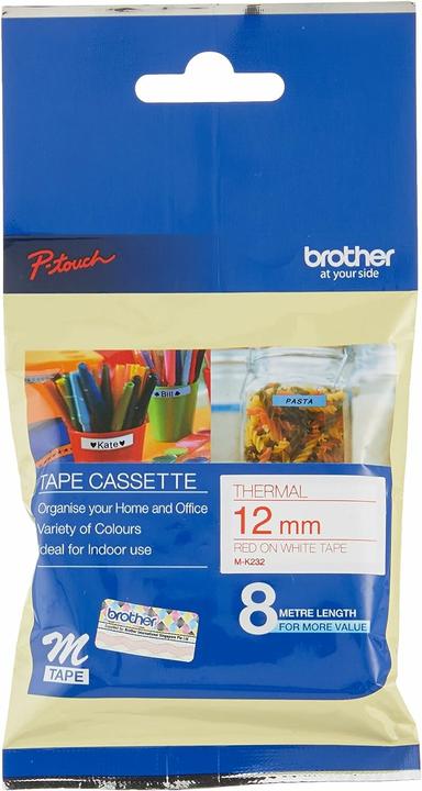 Actual product image Brother M-K232bz (1.20 cm, Red)