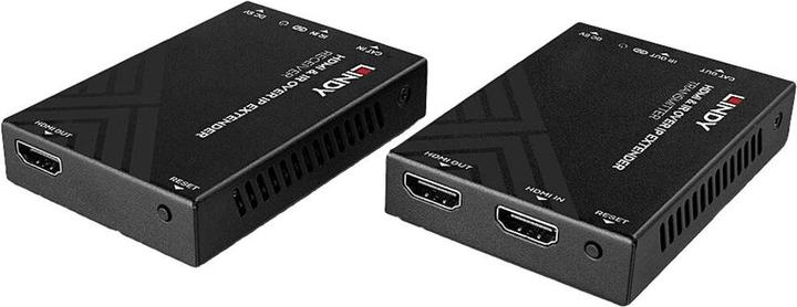 Actual product image Lindy HDMI & IR over IP Extender Extends the HDMI signal range using an IP network.