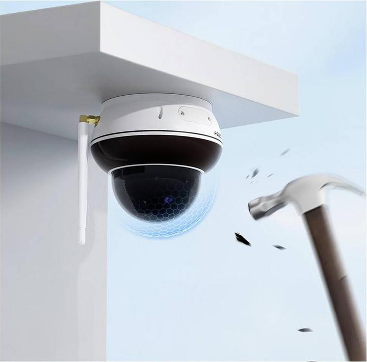 Produktbild Foscam D8T white 4K 8MP Aussen-Überwachungskamera WLAN Dome IP66 PTZ WiFi 6 (3840 x 2160 Pixels)