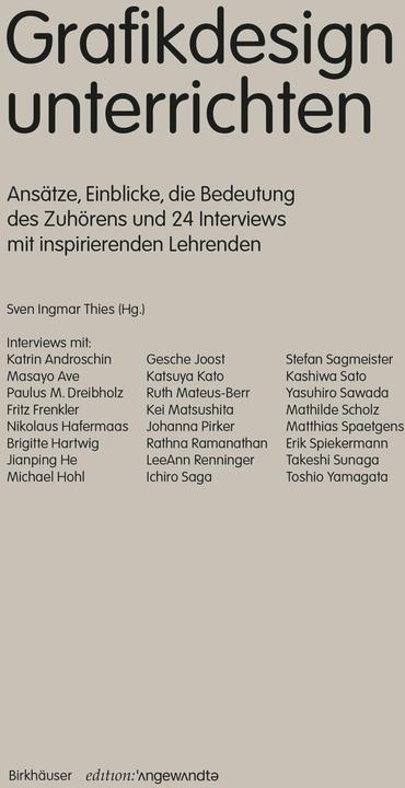 Produktbild Grafikdesign unterrichten (Deutsch, Sven Ingmar Thies, 2025)