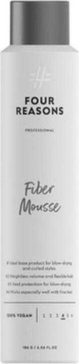 Actual product image Four Reasons Professional Fiber Mousse Curl Enhancing Volumizing Thickening Mousse 6.8 Oz (Curling mousse)