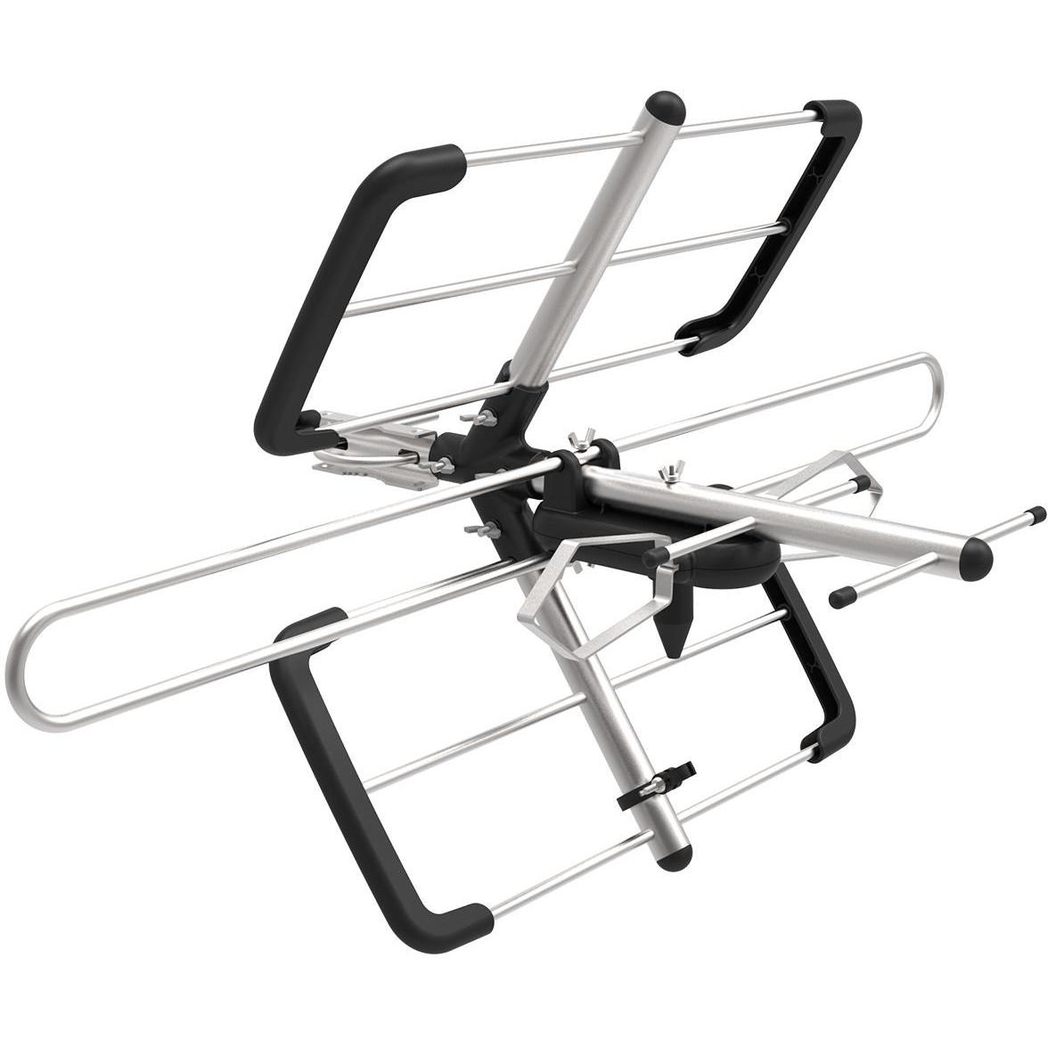 Spacetronik RTV-Antenne DVB-T-Antenne EOS Combo Schwarz (25 dB, DVB-T / -T2), SAT Spiegel + SAT Antennen, Schwarz