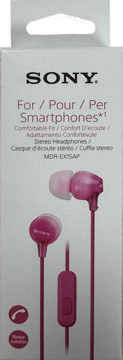 Immagine prodotto Sony Mdr-Ex15ap (Nessuna cancellazione del rumore, Cablato)