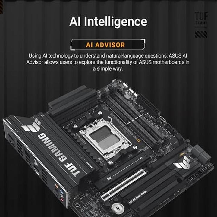 Actual product image ASUS TUF GAMING B850M-PLUS (AM5, AMD B850, mATX)
