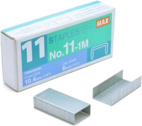 Max Heftklammern No. 11-1M 1000Stk., entsprechen den (1000 x)