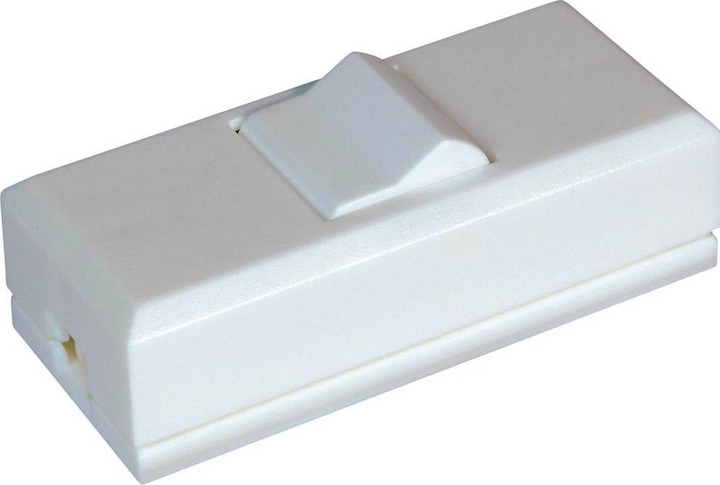 Produktbild interBär 8075-008.01 Schnurschalter Weiss 1 x Aus/Ein 2 A 1 St.