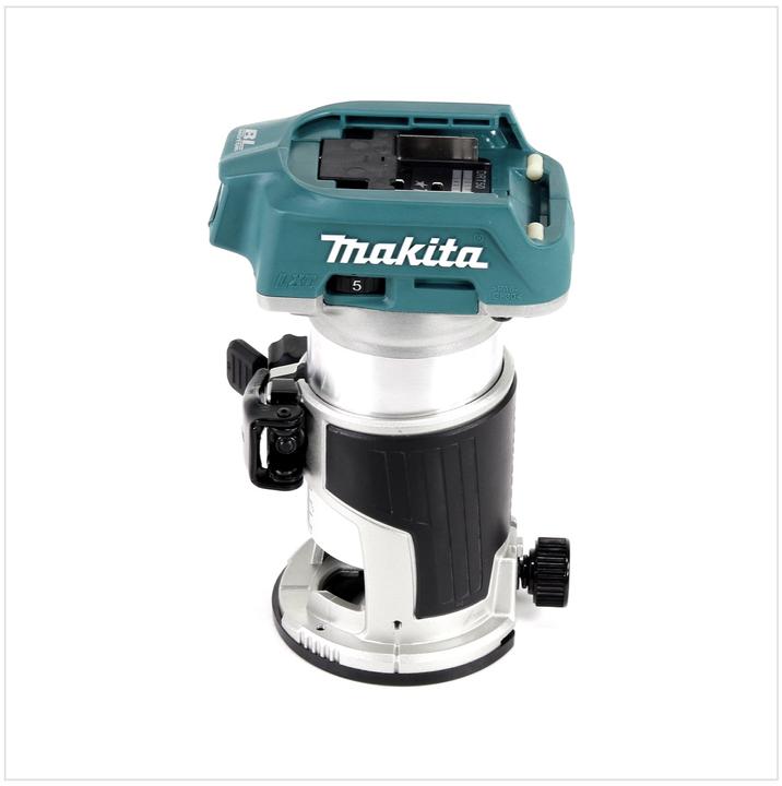 Productafbeelding Makita DRT 50 RM1J Accu multifunctionele bovenfrees 18V Brushless + 1x accu 4,0Ah + lader + Makpac