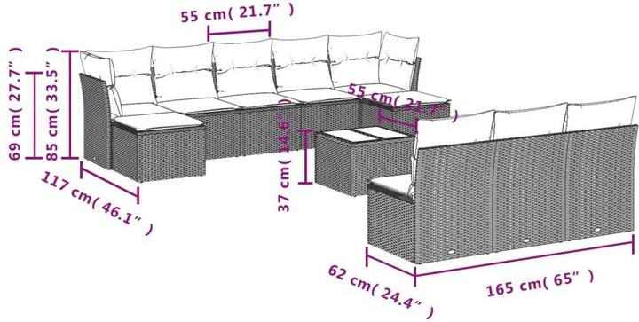 Produktbild vidaXL Casen
