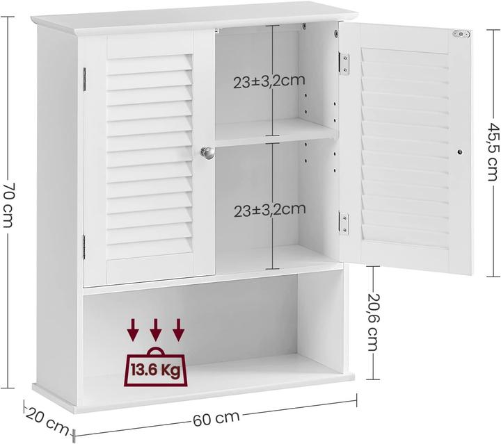Actual product image Vasagle Panama (60 x 20 x 70 cm)