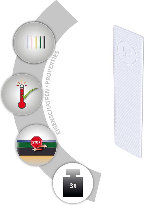 Image du produit Tox Cales pour vitrage 24x100 mm Window Distance 1 mm (50 pcs.) (50 pcs)