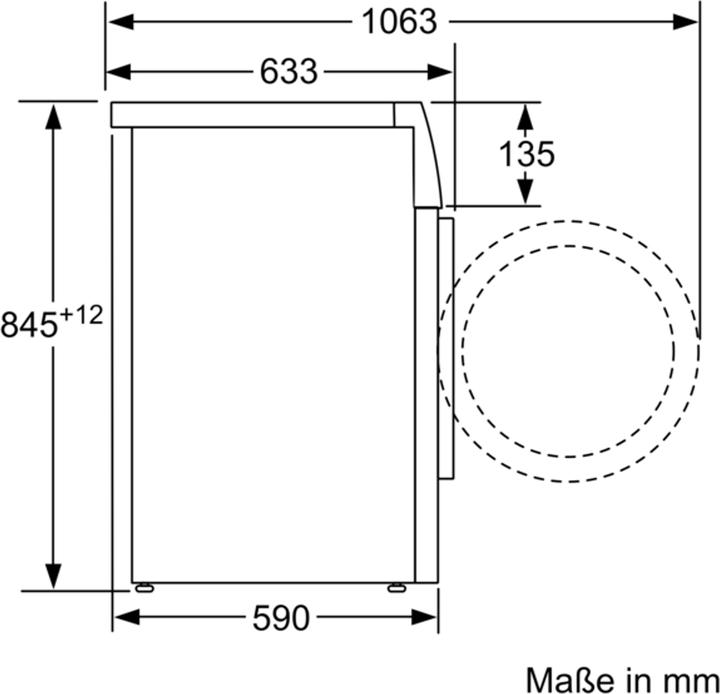 Actual product image Bosch Hausgeräte WAN28127 (8 kg, Left)