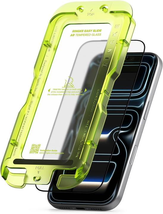 Actual product image Ringke Easy Slide Antireflexion Hartglas Für Iphone 17 Pro Max Klar (Apple iPhone 17 Pro Max)