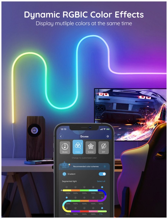 Immagine prodotto Govee Neon (Bianco, 500 cm, Interno, Esterno)