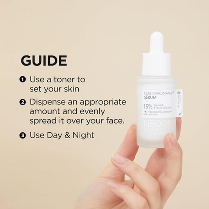 Image du produit Neogen Dermalogy Real Niacinamide 15% Serum Eclaircissant Taches foncées et soin des pores 30ml 1.01 Fl Oz (30 ml)