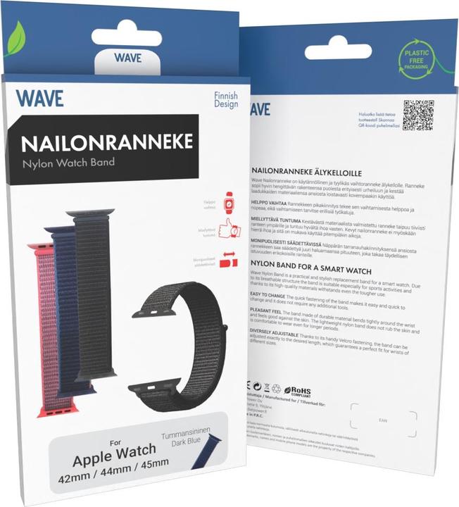 Produktbild Wave nailonranneke, Apple Watch / /, tummansininen