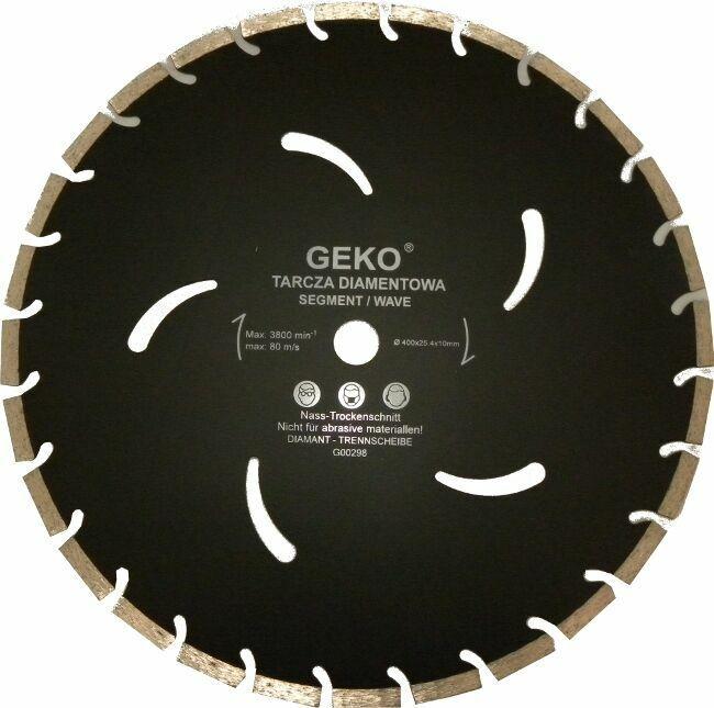 GEKO Diamant segmentdoorslijpschijf, 400x10x32mm