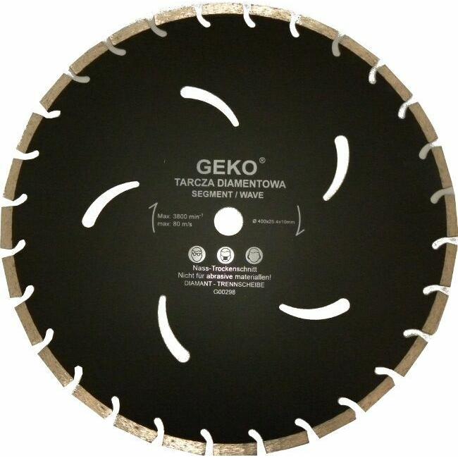 GEKO, Schleifmittel, Diamant-Segment-Trennscheibe, 400x10x32mm