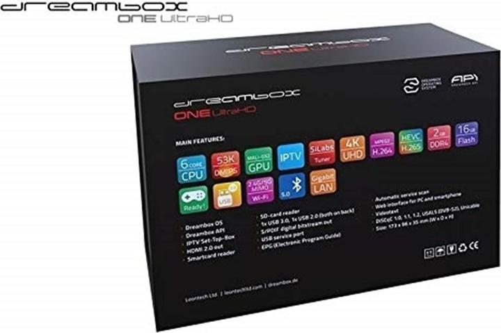 Actual product image Dreambox One Ultra HD (16 GB, 2x DVB-S2X, CI+ slot)
