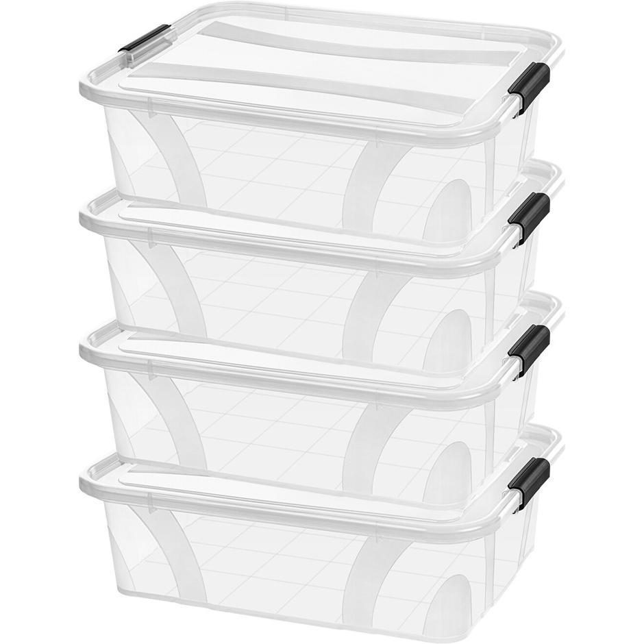 Thumbnail - Siena Home, Aufbewahrungsbox, 4 er Set Aufbewahrungsbox 7 l (38.5 x 25.4 x 11.1 cm, 23 l)