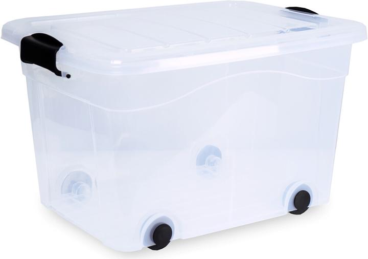 Produktbild Siena Home 3 er Set Aufbewahrungsbox 60 l mit Rollen (61 x 45 x 36 cm, 60 l)