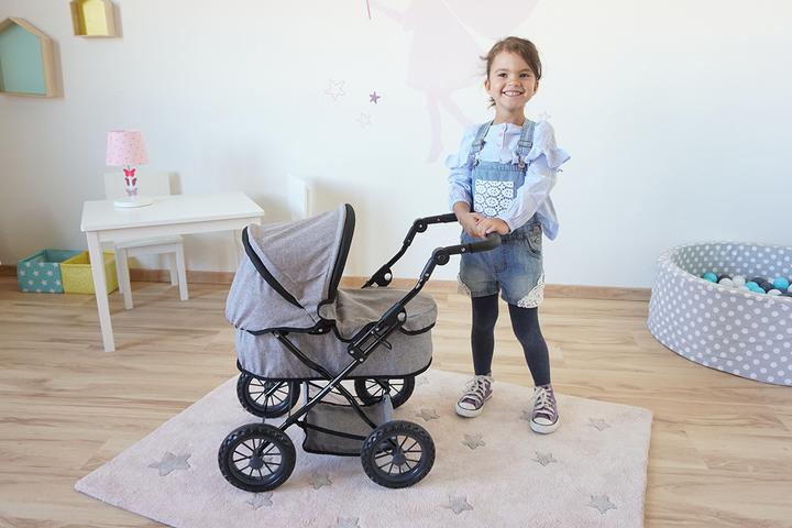 Produktbild Knorrtoys Puppenwagen First - stone black