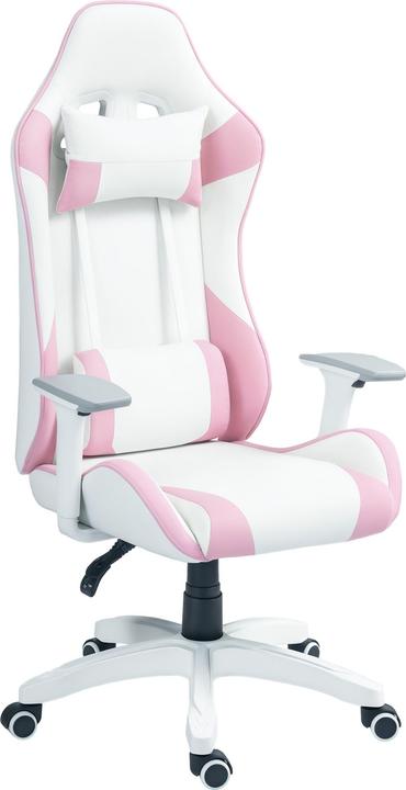 Image du produit Homcom Gamingstuhl Kunstleder Rosa