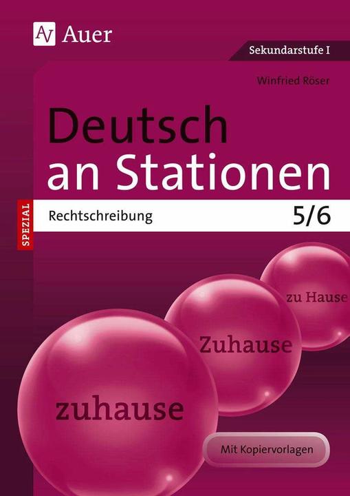 Produktbild Deutsch an Stationen spezial Rechtschreibung 5-6 (Deutsch, Winfried Röser, 2022)