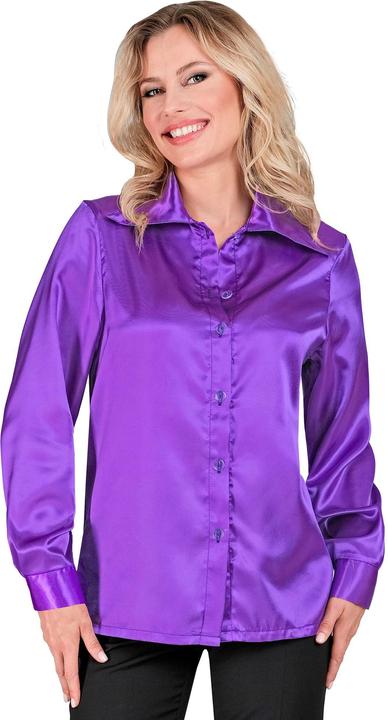 Produktbild Widmann VIOLETTE 70s DISCO BLUSE aus Satin, M (M)