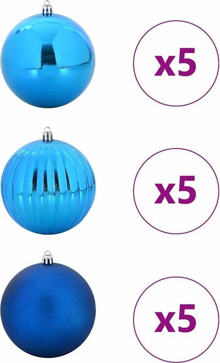 Produktbild vidaXL Weihnachtskugeln (15x)