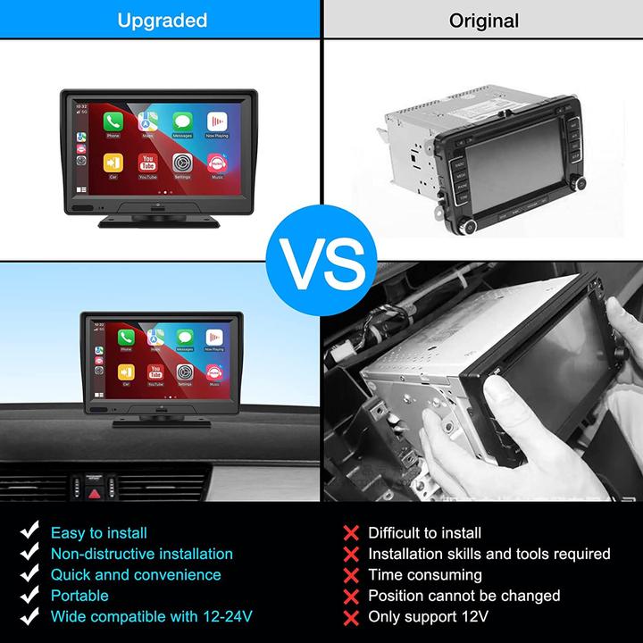 Actual product image Hersance Wireless Touchscreen Car Receiver for Carplay