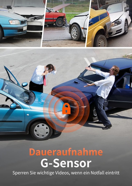 Produktbild Wolfbox G840S 1296P Spiegel Dashcam mit Rueckfahrkamera